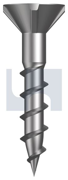 SCREW CHIPBOARD CSK RIBBED SQ DRV SS 304 8G X 25MM